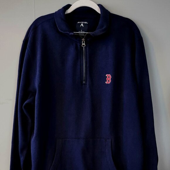 Boston Red Sox Quarter Zip Pullover. Navy. Men's Size Large. NWT - Picture 1 of 10